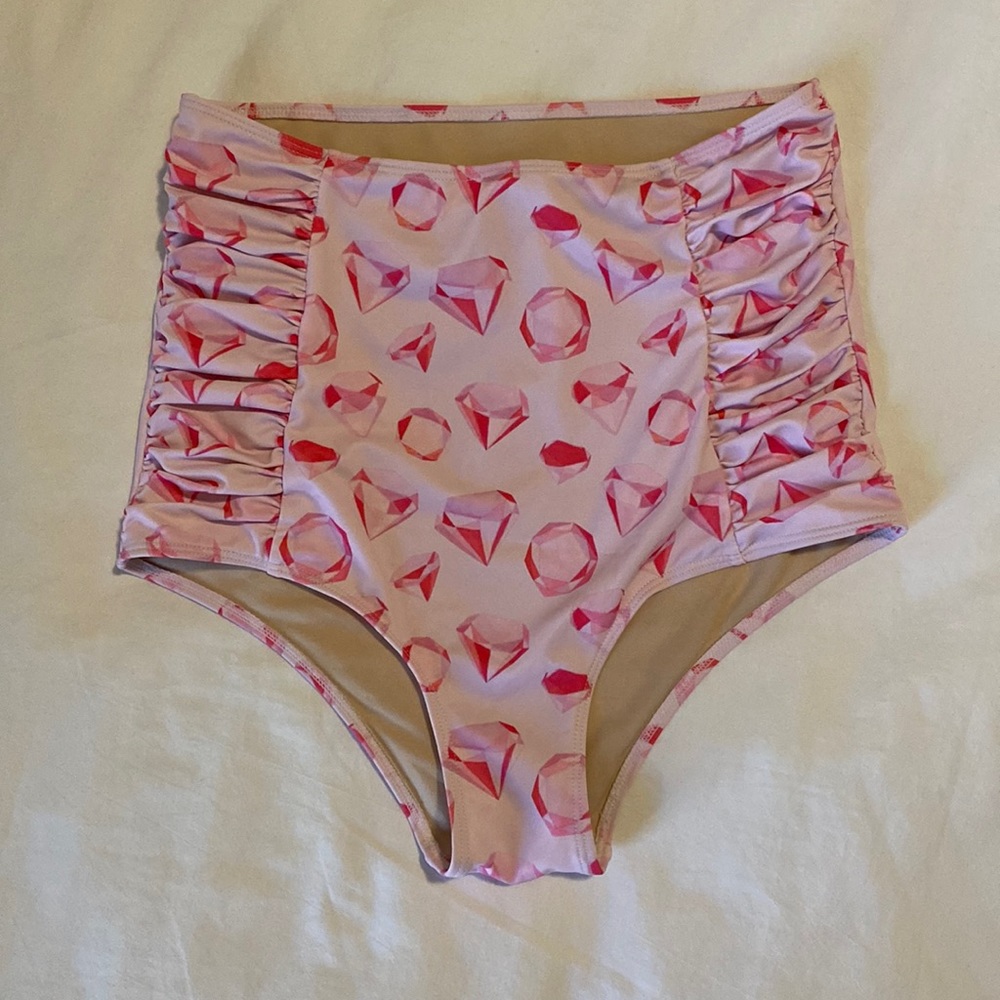 Kortni Jeane bathing suit bottoms pink diamond 2017 edition